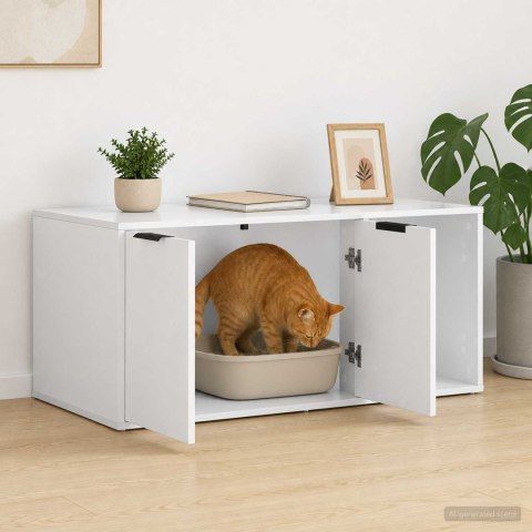 VidaXL Meble dla kota Biały 100 x 49 x 45 cm Drewno inżynieryjne