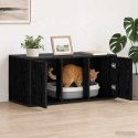 VidaXL Meble dla kota Czarny dąb 100 x 49 x 45 cm Drewno inżynieryjne