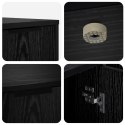 VidaXL Meble dla kota Czarny dąb 100 x 49 x 45 cm Drewno inżynieryjne