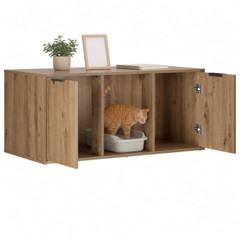 VidaXL Meble dla kota Dąb artisan 100 x 49 x 45 cm Drewno inżynieryjne
