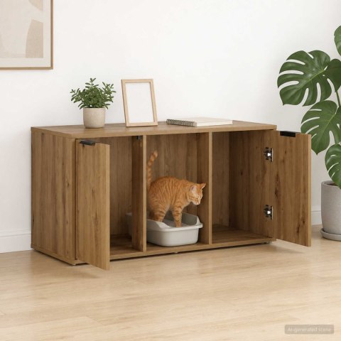 VidaXL Meble dla kota Dąb artisan 100 x 49 x 45 cm Drewno inżynieryjne