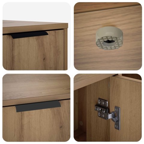 VidaXL Meble dla kota Dąb artisan 100 x 49 x 45 cm Drewno inżynieryjne