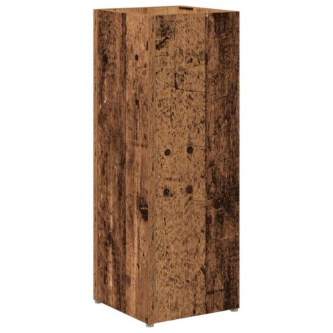 VidaXL Stojak na parasol Stare drewno 20 x 20 x 55,5 cm