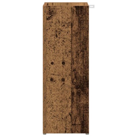 VidaXL Stojak na parasol Stare drewno 20 x 20 x 55,5 cm