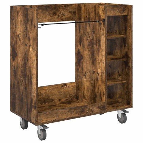 VidaXL Szafka golfowa z kołem Gładki Dąb wędzony 90 x 45 x 98 cm