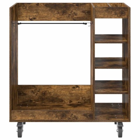 VidaXL Szafka golfowa z kołem Gładki Dąb wędzony 90 x 45 x 98 cm