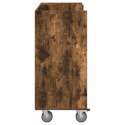 VidaXL Szafka golfowa z kołem Gładki Dąb wędzony 90 x 45 x 98 cm