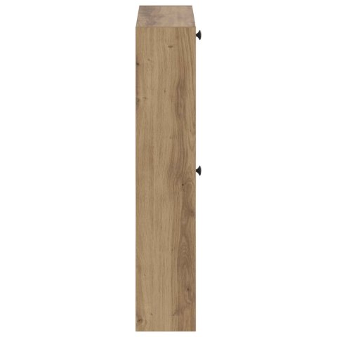 VidaXL Wisząca szafka na buty ALKMAAR 71 x 17 x 86 cm Dąb artisan