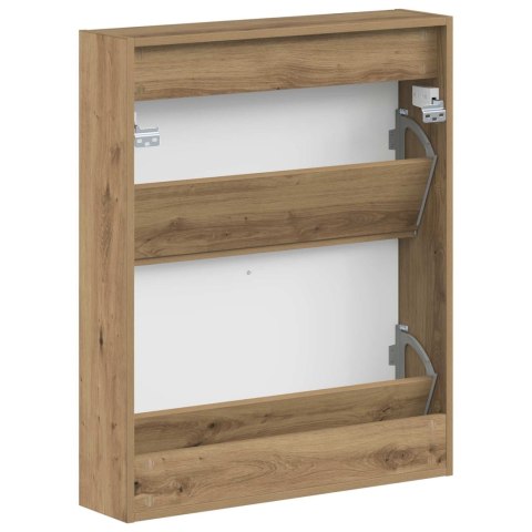 VidaXL Wisząca szafka na buty ALKMAAR 71 x 17 x 86 cm Dąb artisan