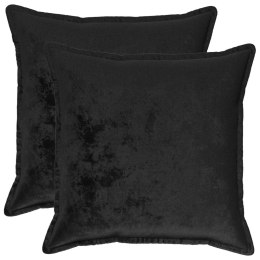 POSZEWKA NA PODUSZKĘ 2 PCS HOUTEN CZARNY 80 X 80 CM FLANELA