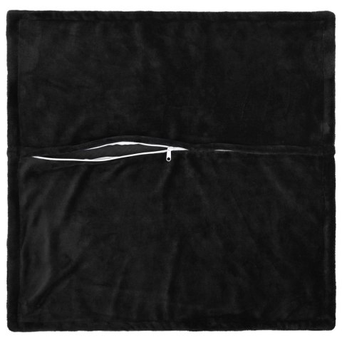 POSZEWKA NA PODUSZKĘ 2 PCS HOUTEN CZARNY 80 X 80 CM FLANELA