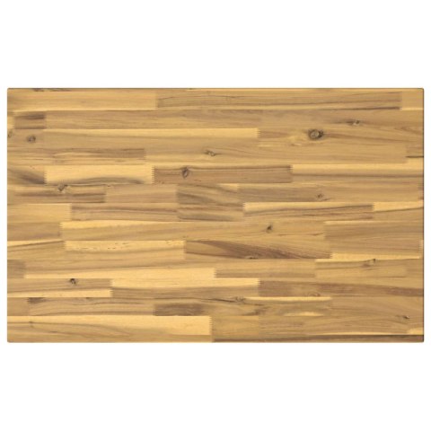 VidaXL 110 x 55 x 75 cm Lite Drewno Akacji Biały Prostokątny