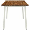 VidaXL 110 x 55 x 75 cm Lite Drewno Akacji Naturalne i białe