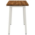 VidaXL 110 x 55 x 75 cm Lite Drewno Akacji Naturalne i białe