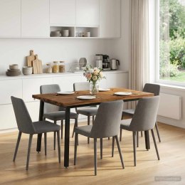 VidaXL 110 x 55 x 75 cm Lite Drewno Akacji Naturalny i czarny