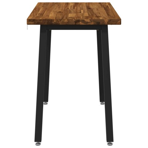 VidaXL 110 x 55 x 75 cm Lite Drewno Akacji Naturalny i czarny