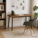 VidaXL 110 x 55 x 75 cm Lite Drewno Akacji Naturalny i kawowy