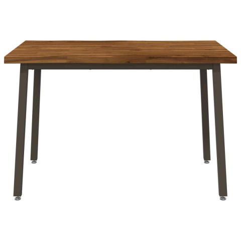 VidaXL 110 x 55 x 75 cm Lite Drewno Akacji Naturalny i kawowy