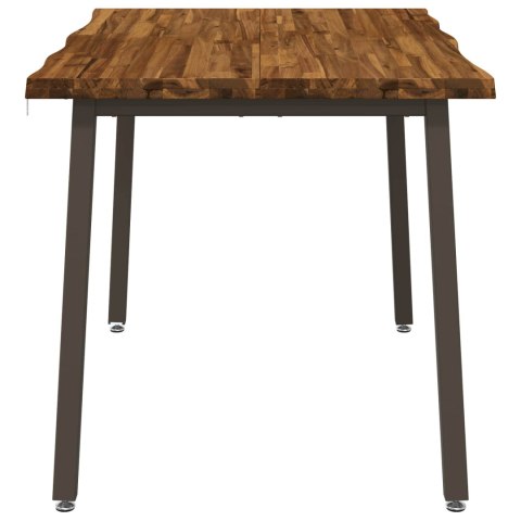VidaXL 110 x 55 x 75 cm Lite Drewno Akacji Naturalny i kawowy