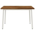 VidaXL 120 x 70 x 75 cm Lite Drewno Akacji Naturalne i białe