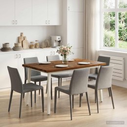 VidaXL 120 x 70 x 75 cm Lite Drewno Akacji Naturalne i białe