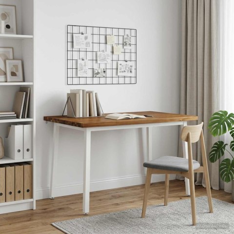 VidaXL 120 x 70 x 75 cm Lite Drewno Akacji Naturalne i białe