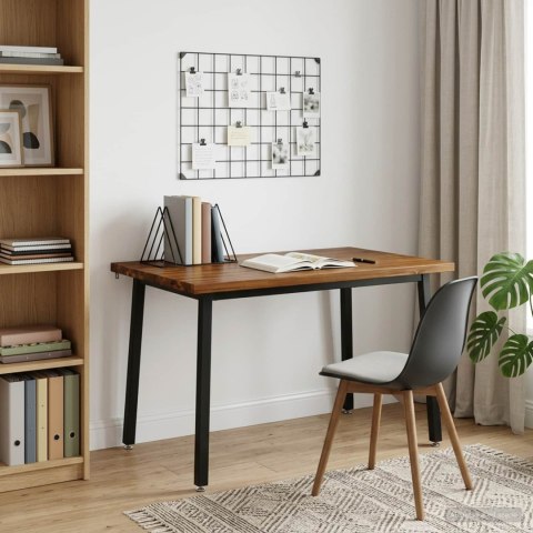 VidaXL 120 x 70 x 75 cm Lite Drewno Akacji Naturalny i czarny