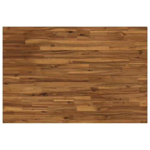 VidaXL 120 x 70 x 75 cm Lite Drewno Akacji Naturalny i czarny