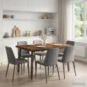 VidaXL 120 x 70 x 75 cm Lite Drewno Akacji Naturalny i kawowy