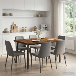 VidaXL 120 x 70 x 75 cm Lite Drewno Akacji Naturalny i kawowy