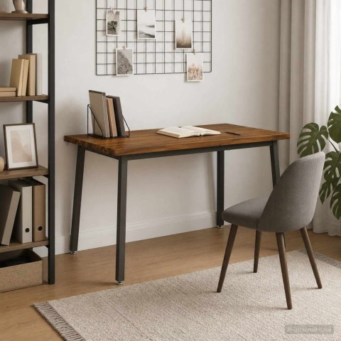 VidaXL 120 x 70 x 75 cm Lite Drewno Akacji Naturalny i kawowy