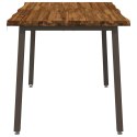 VidaXL 120 x 70 x 75 cm Lite Drewno Akacji Naturalny i kawowy
