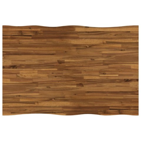 VidaXL 120 x 70 x 75 cm Lite Drewno Akacji Naturalny i kawowy