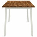 VidaXL 120 x 90 x 75 cm Lite Drewno Akacji Naturalne i białe