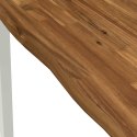 VidaXL 120 x 90 x 75 cm Lite Drewno Akacji Naturalne i białe