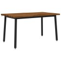 VidaXL 120 x 90 x 75 cm Lite Drewno Akacji Naturalny i czarny