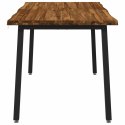 VidaXL 120 x 90 x 75 cm Lite Drewno Akacji Naturalny i czarny