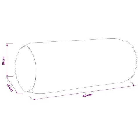 POSZEWKA NA PODUSZKĘ 2 PCS HEERLEN CIEMNOSZARY Ø 15 X 40 CM