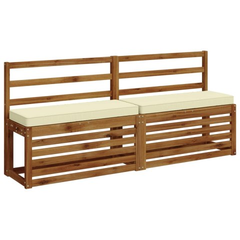 VidaXL Poduszki na ławkę 2-częściowe VUGHT 2 pcs 100% poliester