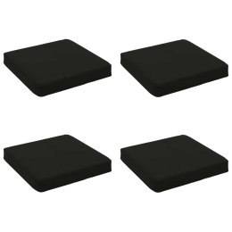 VidaXL Poduszki siedzące 4-częściowe VUGHT 4 pcs 100% poliester Czarny