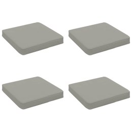 VidaXL Poduszki siedzące 4-częściowe VUGHT 4 pcs 100% poliester Szary