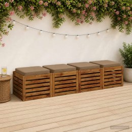 VidaXL Poduszki siedzące 4-częściowe VUGHT 4 pcs 100% poliester