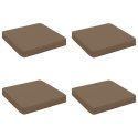 VidaXL Poduszki siedzące 4-częściowe VUGHT 4 pcs 100% poliester
