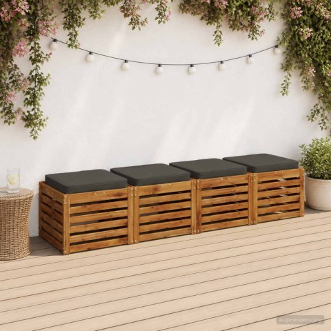 PODUSZKI SIEDZĄCE 4-CZĘŚCIOWE VUGHT 4 PCS 100% POLIESTER