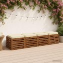VidaXL Poduszki siedzące 4-częściowe VUGHT 4 pcs 100% poliester