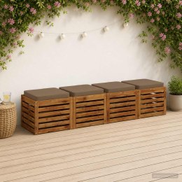 VidaXL Poduszki siedzące 4-częściowe VUGHT 4 pcs 100% poliester