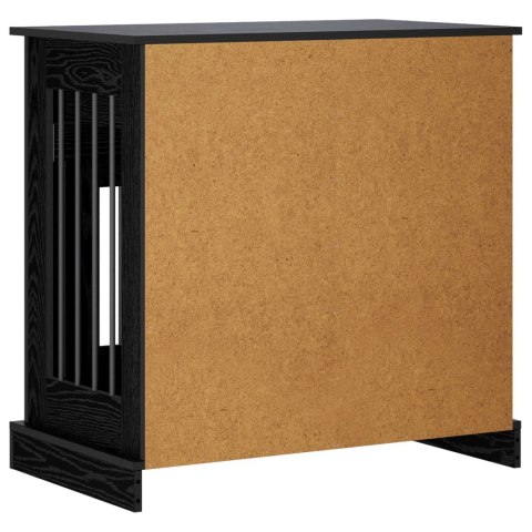 VidaXL Meble na klatkę dla psa Czarny dąb 80 x 47,5 x 80 cm