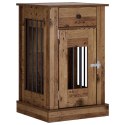 VidaXL Meble na klatkę dla psa Stare drewno 50 x 47,5 x 80 cm