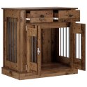VidaXL Meble na klatkę dla psa Stare drewno 80 x 47,5 x 80 cm