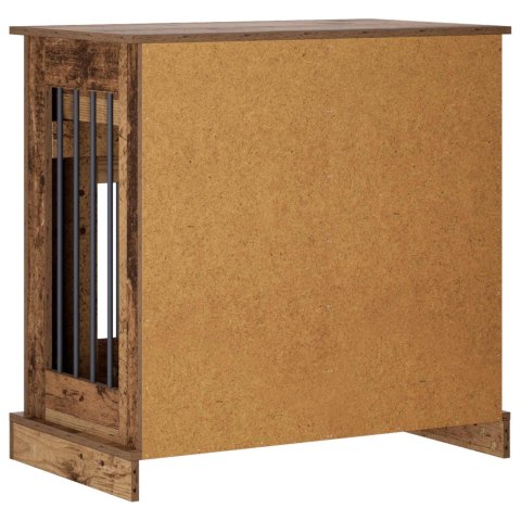 VidaXL Meble na klatkę dla psa Stare drewno 80 x 47,5 x 80 cm